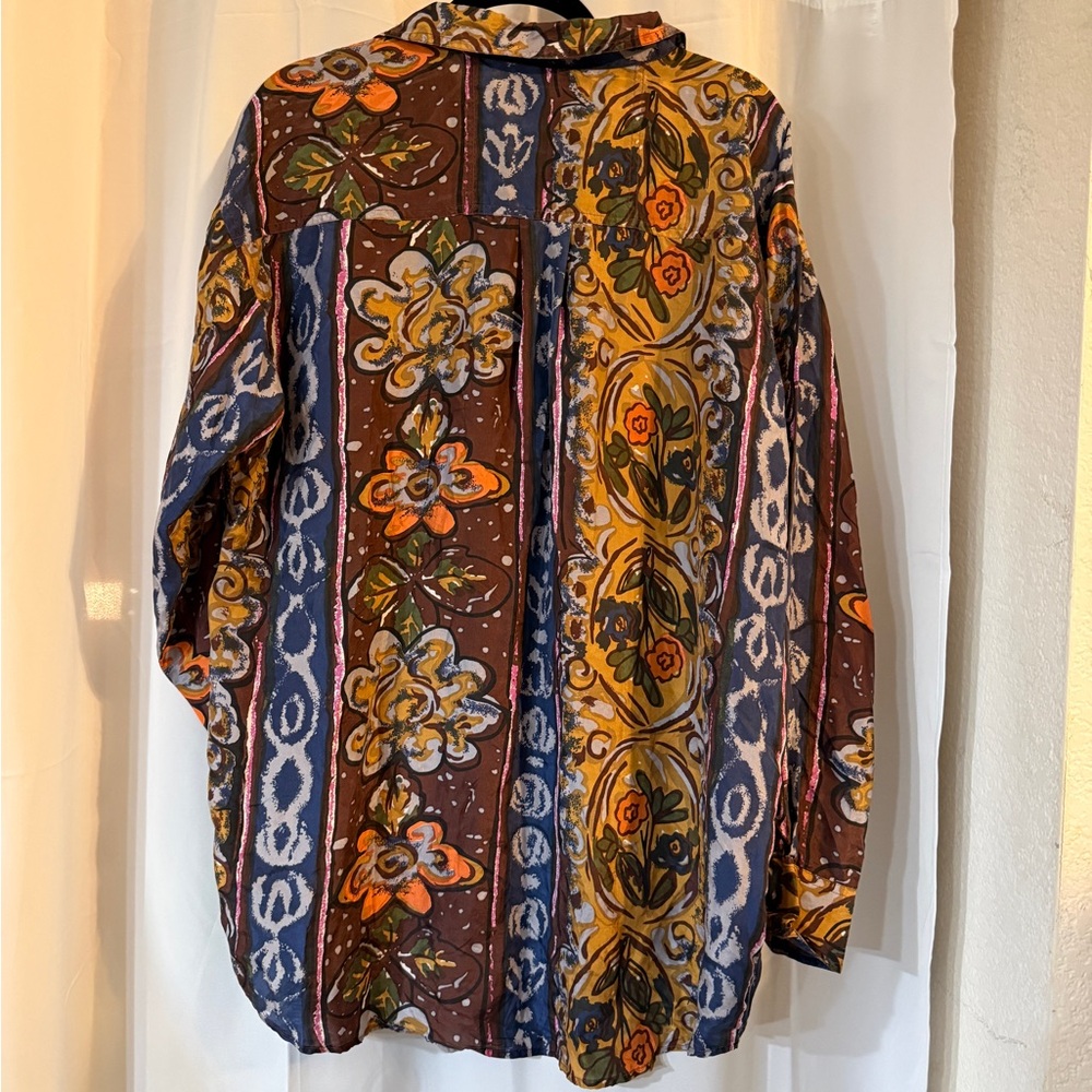 Vintage Protest 100% Silk Button Down – Men’s Small - Picture 8 of 11